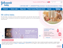 Tablet Screenshot of johnsonsbabycroatia.com